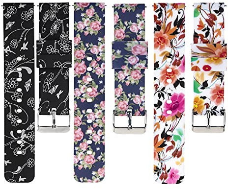 Baaletc Silikon Uhrenarmbänder 22mm 20mm 18mm Schnellverschluss Gummi Uhrenarmband Herren Damen Armband, Weiches Ersatzarmband für Smartwatch & Uhren