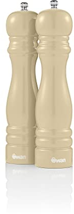 Swan SWKA1080CN Retro Salt and Pepper Mills, Cream, One Size