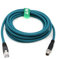 HangTon Cable Ethernet M12 de 8 pines X-Code macho a RJ45 CAT-7e Gigabit para Baumer Cognex es 2800 3800 8000 260 470 sensor de cámara de lector (8 metros)