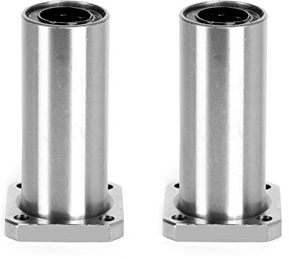 Ruimou 2 Stück LMK16UU Längermodell Quadratisches Linearlager Gleiteinheit (16 mm Innendurchmesser) für CNC-Maschinen, 3D-Druckerteile