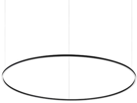 Ideal Lux ORACLE Ringintegrierte LED-Pendel-Deckenleuchte Schwarz 150cm 3000K