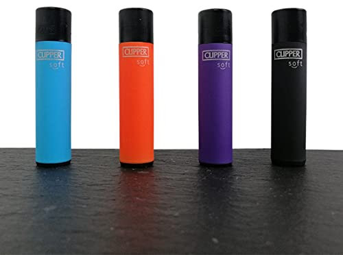 Clipper® Feuerzeuge 4er Set (Micro Soft Touch #3)