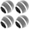 VOANZO Cabezas de malla de micrófono de metal 4PCS con esponja compatibles con micrófono SM58