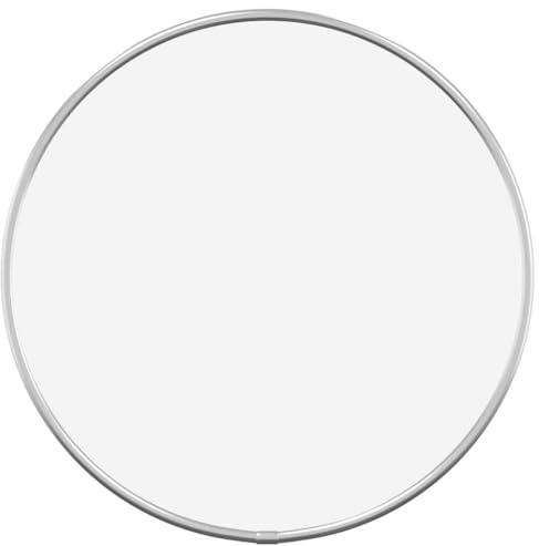 vidaXL Wandspiegel Rundspiegel Flurspiegel Spiegel Badspiegel Hängespiegel Dekospiegel Schminkspiegel Badezimmerspiegel Silbern Ø 30cm Rund