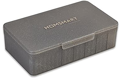 STARRY G Kabelbox mit Deckel, 7-Gitter-Kabel-Organizer, Kabelmanagement, extra große Aufbewahrungsbox für Ladestecker, Desktop-Kleinigkeiten, Grau, 24,5 cm lang, 14,9 cm breit