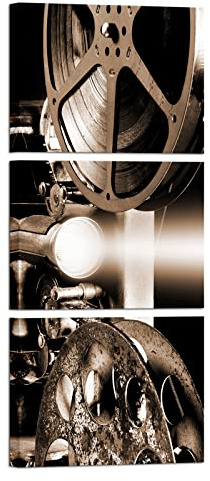 Saypeacher Kunstdruck auf Leinwand Bilder Wandbild im Vintage-Stil, Kino-Motiv, 30,5 x 40,6 cm, 3 Stück