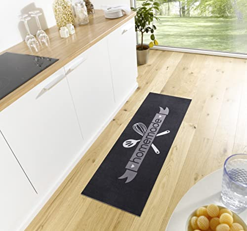 Hanse Home Cook & Clean Küchenläufer – Küchenteppich Homemade Kitchen Motiv Teppichläufer rutschfest Pflegeleicht Teppich Läufer für Küche, Flur, Eingangsbereich, Esszimmer – 50x150cm