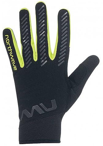 Northwave Active Gel Fahrrad Handschuhe lang schwarz/gelb 2024: Größe: M (8)