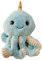 Soma Niedliche Krake Plüsch Spielzeug Octopus Puppe Kuscheltier Cartoon Oktopus Stofftiere Plüschtiere Geburtstag Geschenk XXL (Blau, 34 cm)
