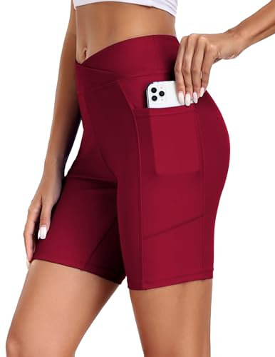 Ekouaer Badeshorts Bauchkontrolle Schwimmshorts Schnell Trocknend Boardshorts Schwimmunterteil Damen Badeshorts Kurze Badehose Schwimmshorts Wassersport Boardshorts Schwimmhose XL