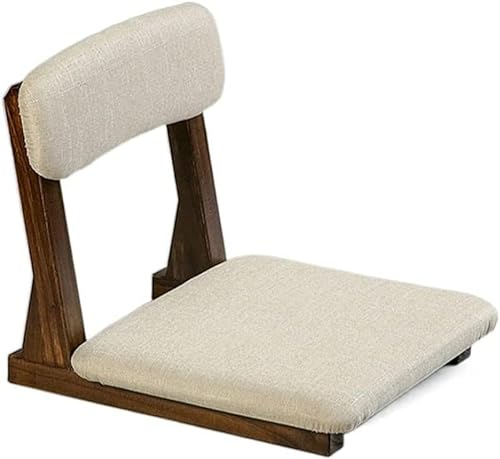 TONG TONG Japanischer Stil Tatami Beinloser Stuhl Erkerfenster Rückenlehne Zaisu Stuhlkissen Boden Sitzen Ergonomischer Sitz Lazy Sofa