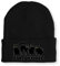 tshirtladen Beanie mit Stick OneSize Mütze EW, People lustige Spruchmütze Strickmütze Wintermütze, Farbe: Black