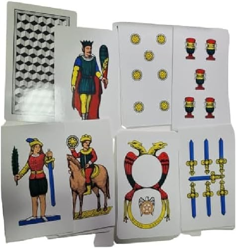 Napoletanisches Deck Super Ultra Riesen, 23 x 14 cm, Neapel, Besen, Besen, Wissenschaftlich