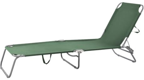 Creaciones Llopis Hamaca Plegable Ideal para Playa, Piscina, Camping o Jardín 188x55x24 cm. (Verde)