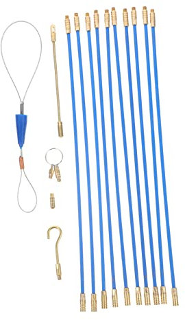 Hoement Assorted Wall Cable Fiberglass Threading Guide Easy to Use Threader Tools