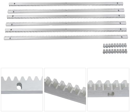 6M Schiebetor Zahnstange Zahnschiene, orantrieb Schiebetore Toröffner Zubehö, 6 Stück Schiebetor Toröffner Ersatzteil, Zahnschiene φ12mm, Zahnstangenantrieb für Schiebetor Schiebetorantrieb Antrieb bi
