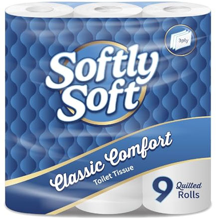 Toilet Paper Bulk 90 Rolls – Quilted 3-Ply Unscented Bath Tissue, Ultra Soft & Septic Safe, Eco-Friendly Family Pack by Softly Soft