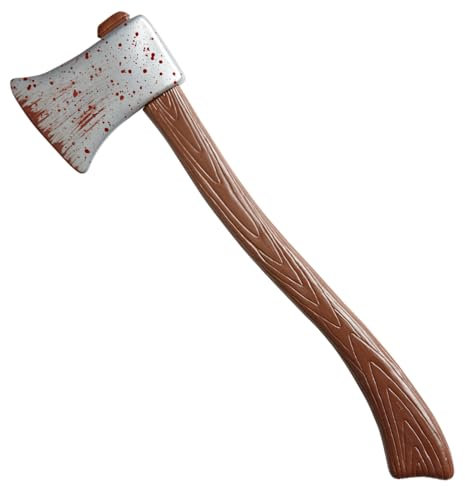 CARTOON Ascia insanguinata 60 cm accessorio per travestimenti e costumi di carnevale halloween feste a tema