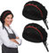 EIH1 2 Pezzi Cappello Cuoco Cappello da Chef da Cucina Cuffia Cucina Nero Regolabile per Servire in Cucina Ristorante e Cuffie Lavoro Donna Nets cap Uomo