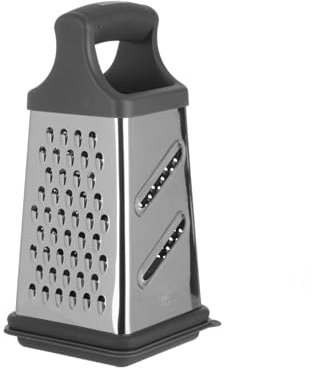 Grattugia 4 lati con contenitore h 23 cm argento Utensili e accessori