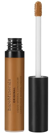 bareMinerals ORIGINAL Liquid Mineral Concealer - Aufhellendes Augen-Makeup | Hautglättende vegane Formel hellt Augenringe auf & mildert feine Linien. Aufbaubare mittlere Deckkraft, cremiges Gefühl