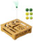 Cat Puzzle Box, Cat Toys Puzzle Wood Box, Feather and Balls Cat Puzzle, Indoor Sports Entertainment Cat Toys, Cat Hunting Toys for Indoor Cats, Agility Toys for Cats, Cat Interactive Puzzle Box