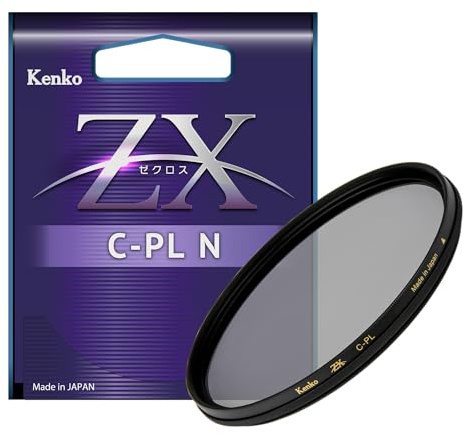 Kenko Filtro Polarizzatore ZX C-PL N φ55mm, bassissima riflessione superficiale 0.16-0.2%, Rivestimento Antistatico, Telaio Flottante, Made in Japan, 945520