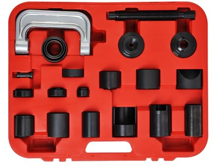 WINMAX TOOLS AUTOMOTIVE 21PCS Ball Joint Press Kit, Master Ball Joint Removal Tool, Brake Anchor Pin U Joint Ball Joint Press Tool for 2WD 4WD Cars