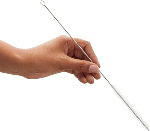Strohhalm Reinigungsbürste(5 Stück), Sterile Tracheostomiebürsten, Nylondrahtborsten Strohhalm Reiniger zum Waschen von Glas Silikon, Metall, Strohhalm, Teekanne (10 mm)