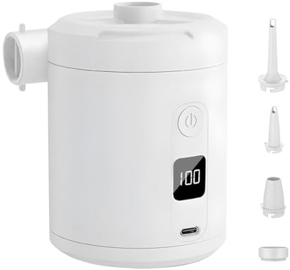Air Mattress Pump Portable Rechargeable Quick Fill Automatic Inflator