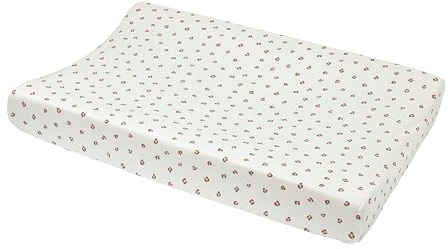 Meyco Wickelauflagenbezug 50x70cm Jersey Spannlaken Mini Panther Soft Pink | 100% Baumwolle -Wickelunterlage - Oeko Tex zertifiziert - kuschelig weich & hautfreundlich - waschbar & trocknergeeignet