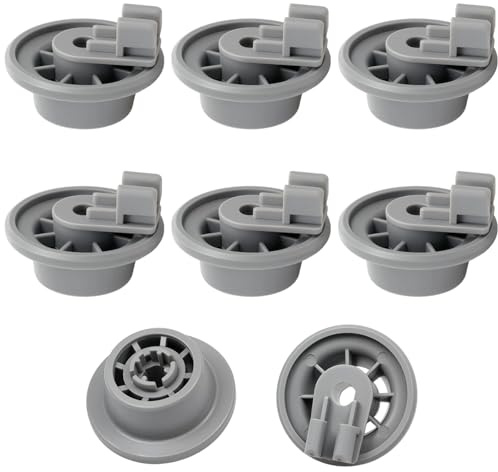 8er Universal Korbrollen für Spülmaschinen Rollen,Korbrollen Geschirrspüler,Spülmaschine Ersatzteile Kompatibel,für Viele GäNgige Bosch Siemens Geschirrspüler