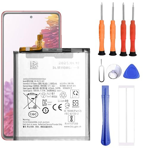 VUXYIT EB-BG781ABY kompatibel mit Galaxy S20 FE & Galaxy S20 FE 5G & Galaxy A52 & Galaxy A52 5G Ersatzakku mit Reparatur-Werkzeugsatz