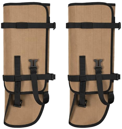Chewtoyo 1 Paar Schlangen-Gamaschen für Herren, Schlangenschutz-Chaps zum Wandern, wasserdichte Beinschützer mit Oxford-Tuch und Nylon, 42,9 cm, 44 cm hohe verstellbare Gamaschen für Jagd, Camping