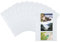 HERMA 7584 Fotohüllen für Ordner, 10 Stück, 9x13 cm quer, 3 Fächer geteilt, beidseitig bestückbare Fotophan Fotosichthüllen Sammelhüllen Postkartenhüllen Prospekthüllen mit Eurolochung, weiß