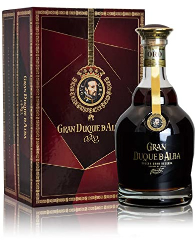 Gran Duque de Alba ORO| Limitierte Edition mind. 20 Jahre gereift| Brandy de Jerez | Mehrfach ausgezeichneter Brandy u.a unter den Top 100 Spirits bei der Ultimate Spirit Challenge |700ml |40% Volume