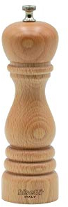 Bisetti Roma Macina Sale, Legno, Beige, 6 x 6 x 19 cm
