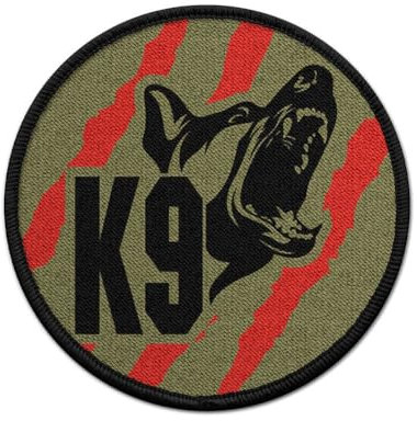 Copytec K9 Patch Oliv Diensthundeführer Hundeführer Bundeswehr Polizei #7471