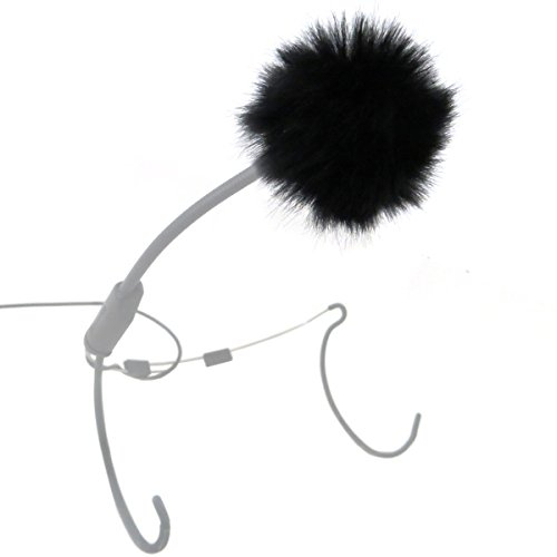 keepdrum WS05 Mini Fell-Windschutz für Lavalier-Mikrofone Headsets und Ansteckmikrofone