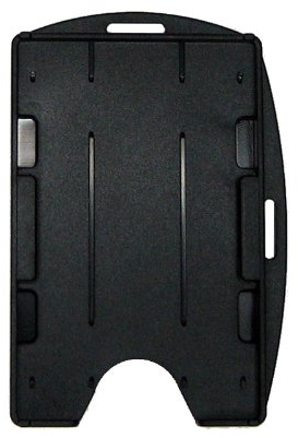 Specialist ID Open Face Zwei Karten-ID Badge Holder Schwarz 1 Packung
