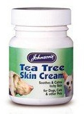 4 X Tea Tree Dog Skin Cream (Antiseptic) 50g - Johnsons (P)(A021)