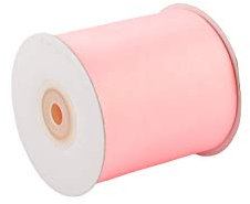 Satinband 75mm x 20m Rolle - FARBAUSWAHL in 3/6/12/25/38/50/75/100mm - farbecht & waschbar - Schleifenband für Hochzeit - Geschenkband zum Verpacken Dekorieren Basteln - Hellrosa 150
