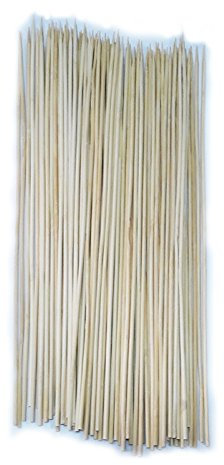 30cm, 12 Long Bamboo Skewers BBQ Kebab Fruit Chocolate Fountain Sausage, 100pcs