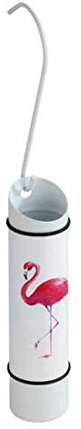 WENKO Luftbefeuchter, Wasserbehälter für Heizkörper, Luft Befeuchter Heizung, Edelstahl, Flamingo Motiv, 300ml Füllmenge, Mehrfarbig
