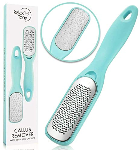 Callus Remover For Feet | Double-sided Dead Skin Remover - Rough Pedicure Foot File For Exfoliation & Fine Foot Scrubber for Smoothing & Softening Skin