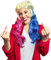 Harley Quinn Perücke Blond mit blauen & pinken Zöpfen - als perfekte Ergänzung für Ihr Kostüm als Harley Quinn