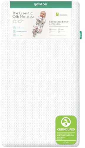 Newton Baby Essential Crib Mattress – Breathable, Washable Infant & Toddler Mattress with Firm Support, All-Stages, Infant to Toddler, GREENGUARD Gold Certified - White