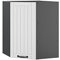 Vicco Eckhängeschrank Fame-Line, Küchen-Eckschrank, Weiß Landhaus/Anthrazit, 57 cm