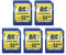 32GB Class 10 SDHC Flash Memory Card Full Size SD Card USH-I U1 Trail Camera Memory Card by Micro Center (5 Pack)