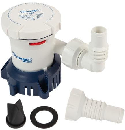 Attwood 5608-7 Pompa di sentina manuale Tsunami MK2 800 GPH 24 Volt con attacco filettato